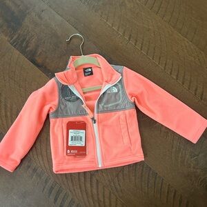 The North Face Toddler Glacier Track Jacket, Size 2T, in Neon Peach, NWT